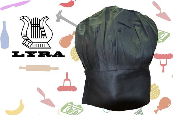 Cappello cuoco velcro Lyra
